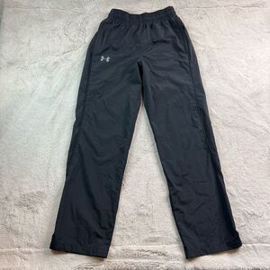 Under Armour Womens Small Windbreaker Track Pants Loose Fit Mesh Lined Ankle Zip